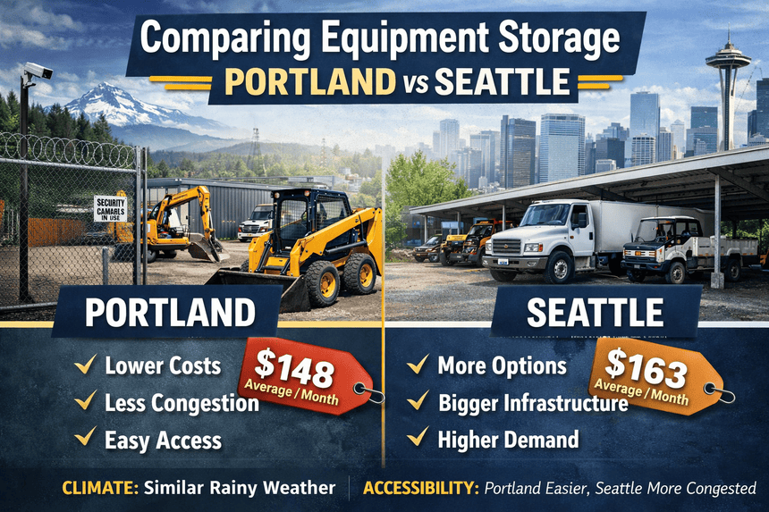 Pros and Cons of Equipment Storage in Portland and Seattle